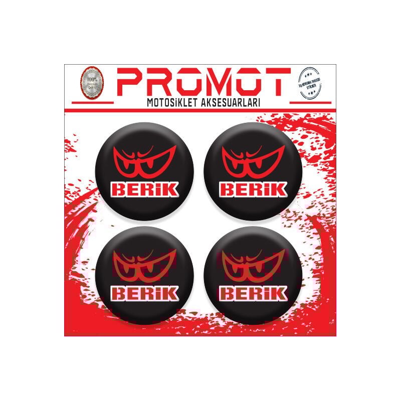 BERİK TASARIM DAMLA STİCKER (4cm-4 Adet)