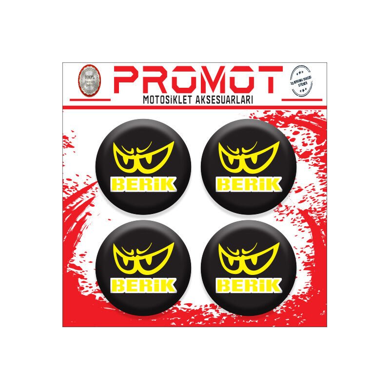 BERİK TASARIM DAMLA STİCKER (4cm-4 Adet)