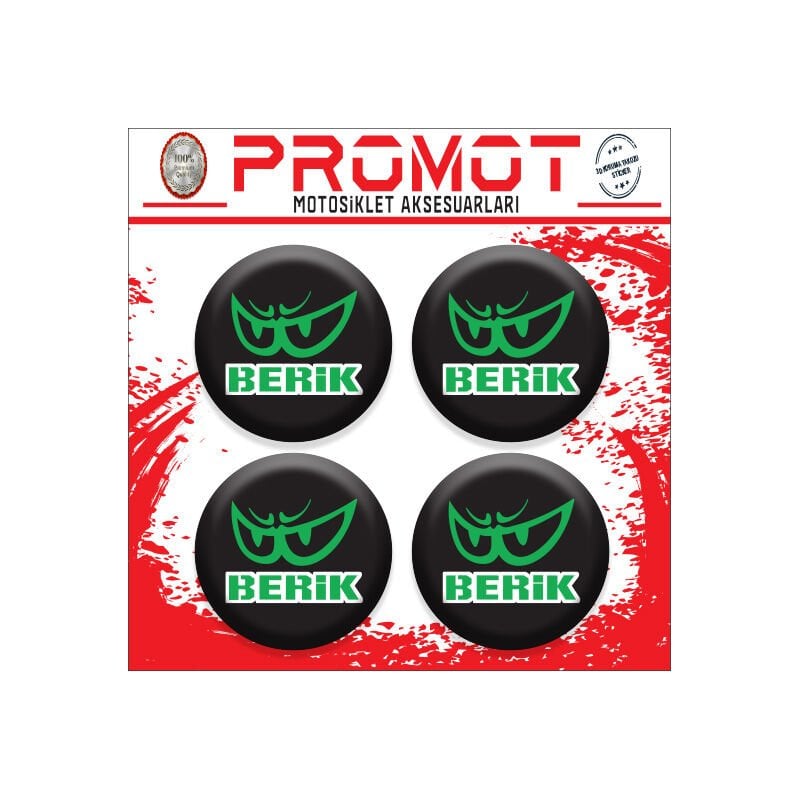 BERİK TASARIM DAMLA STİCKER (4cm-4 Adet)