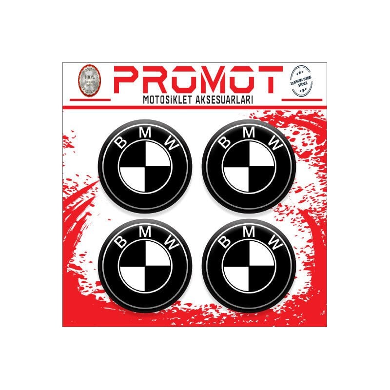 BMW UYUMLU DAMLA STİCKER (4cm-4 Adet)