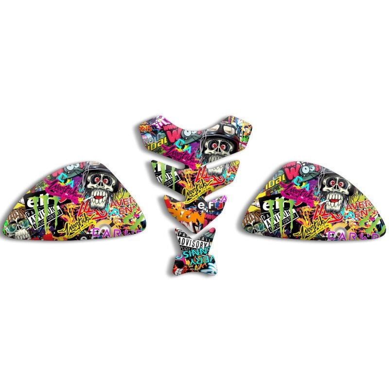 Universal Motosiklet Tank Pad Set 3D Sticker