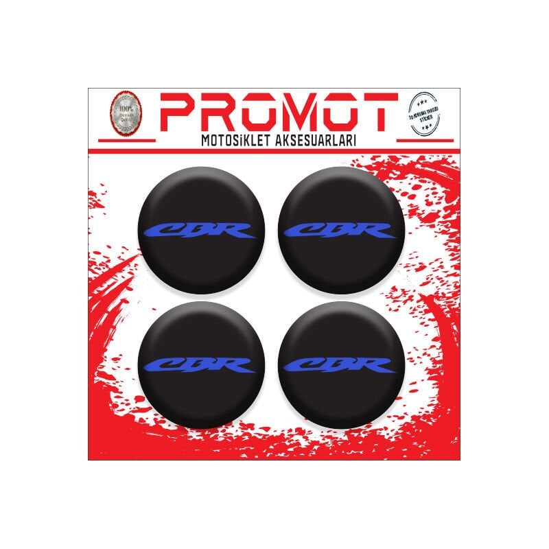 CBR UYUMLU DAMLA STİCKER (4cm-4 Adet)
