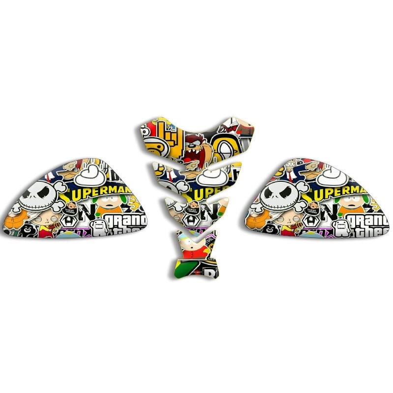 Universal Motosiklet Tank Pad Set 3D Sticker
