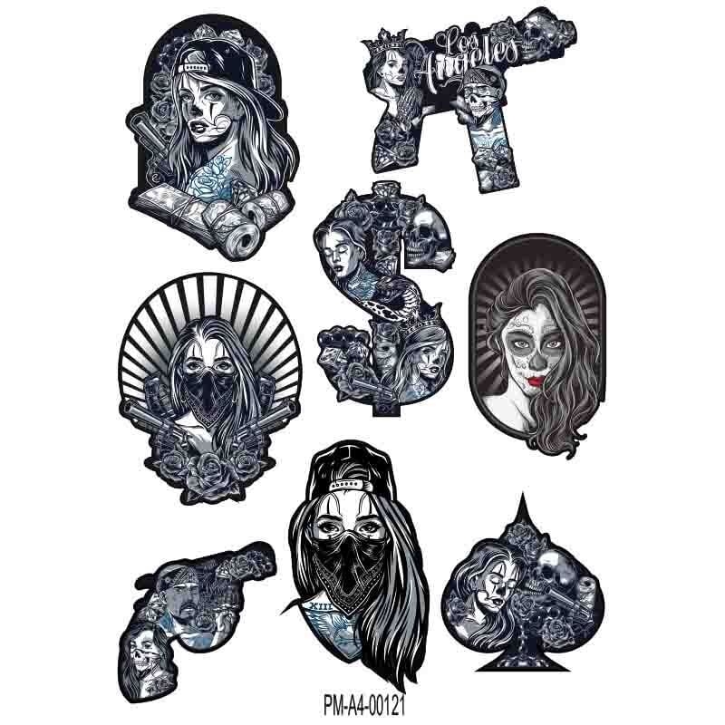 MOTOSİKLET SPONSOR TASARIM A4 ÇOKLU STİCKER SETİ