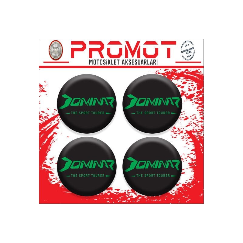 DOMİNAR UYUMLU DAMLA STİCKER (4cm-4 Adet)