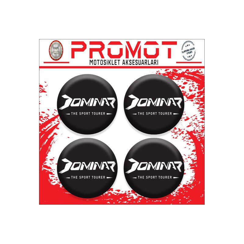 DOMİNAR UYUMLU DAMLA STİCKER (4cm-4 Adet)
