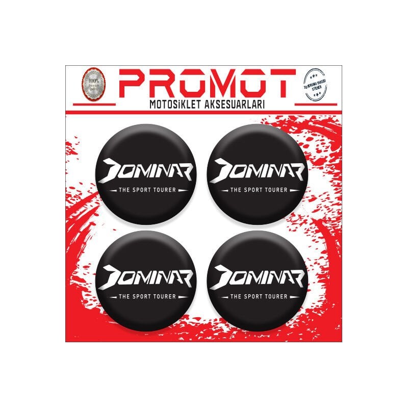 DOMİNAR UYUMLU DAMLA STİCKER (4cm-4 Adet)