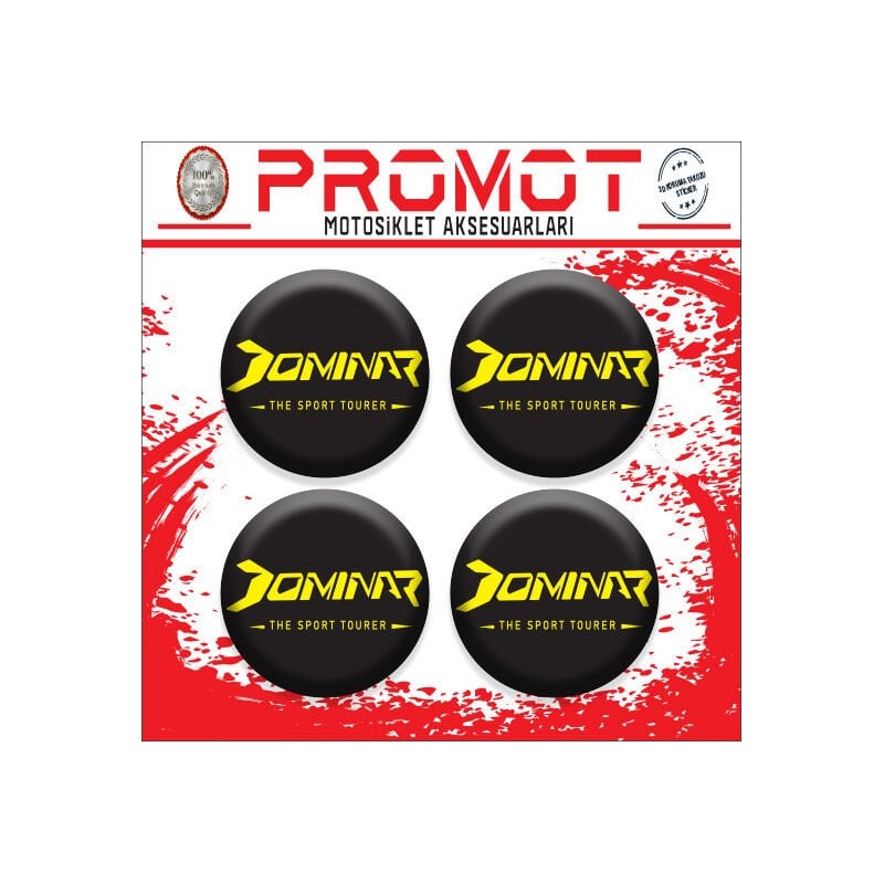 DOMİNAR UYUMLU DAMLA STİCKER (4cm-4 Adet)