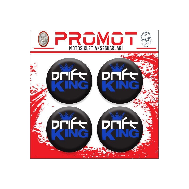 DRİFT UYUMLU DAMLA STİCKER (4cm-4 Adet)
