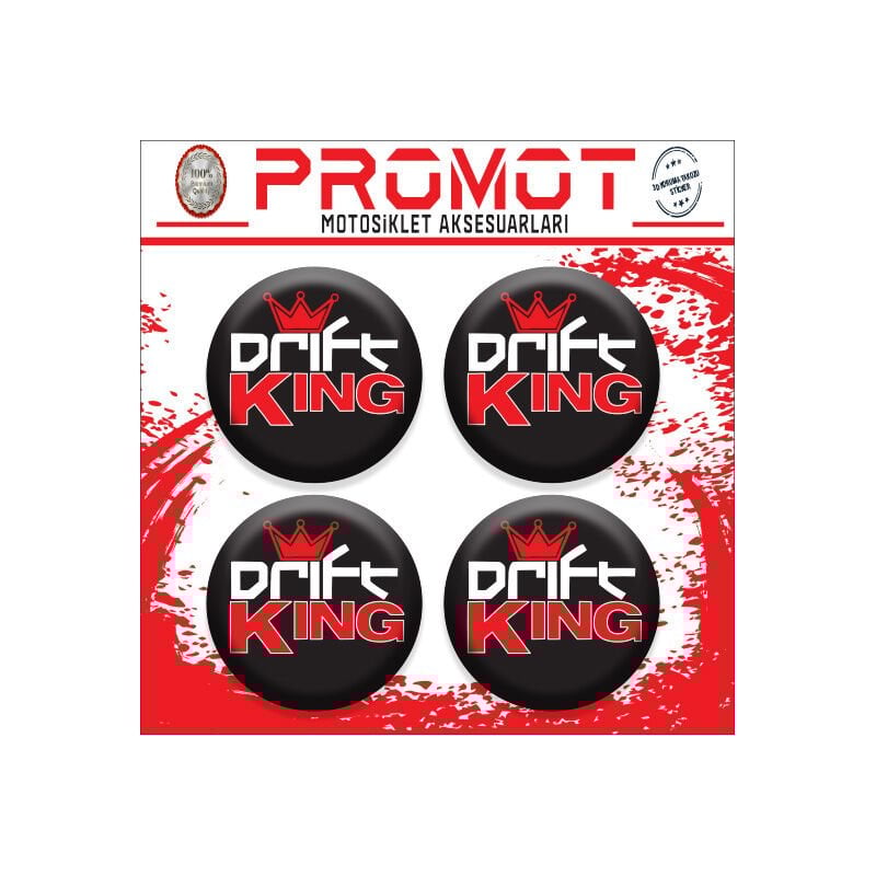 DRİFT UYUMLU DAMLA STİCKER (4cm-4 Adet)