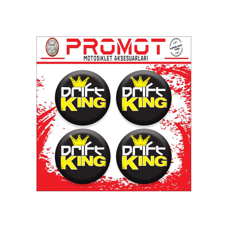 DRİFT UYUMLU DAMLA STİCKER (4cm-4 Adet)