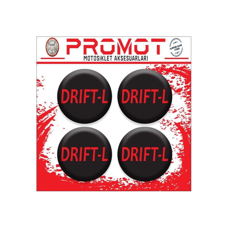DRİFT UYUMLU DAMLA STİCKER (4cm-4 Adet)