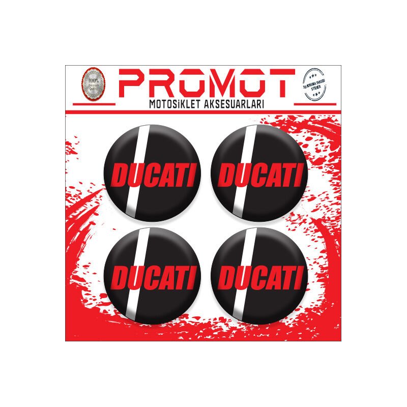 DUCATI UYUMLU DAMLA STİCKER (4cm-4 Adet)