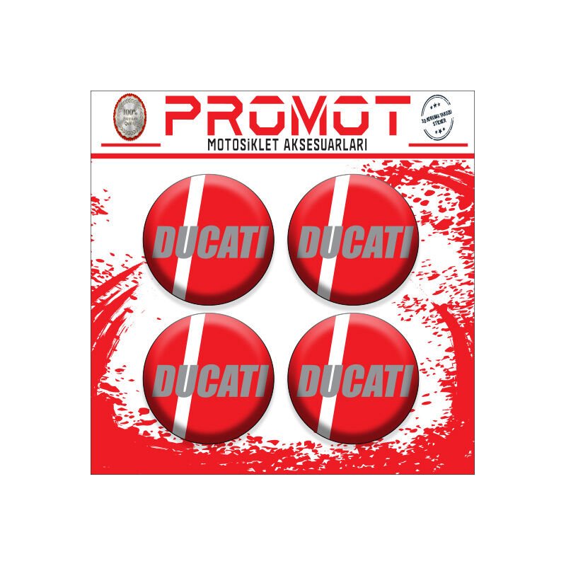 DUCATI UYUMLU DAMLA STİCKER (4cm-4 Adet)