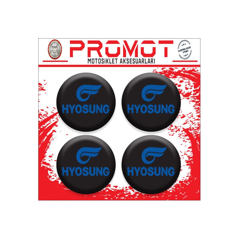 HYOSUNG UYUMLU DAMLA STİCKER (4cm-4 Adet)
