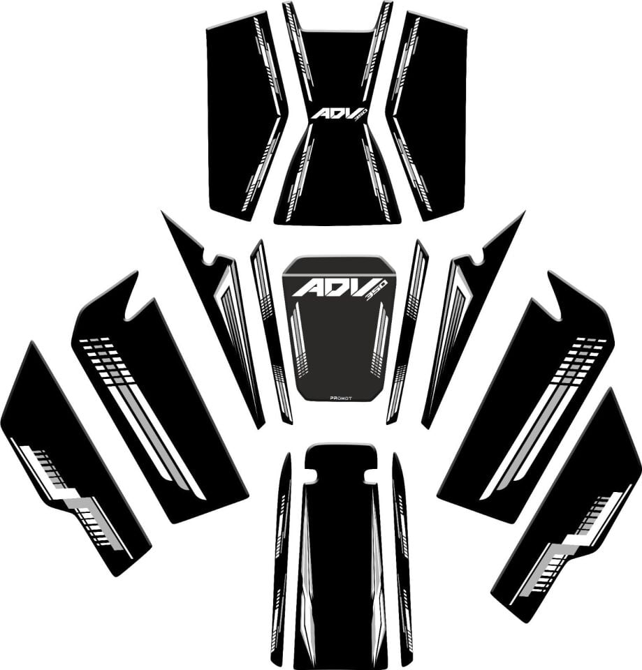 HONDA ADV 350 UYUMLU TANK PAD FULL SET
