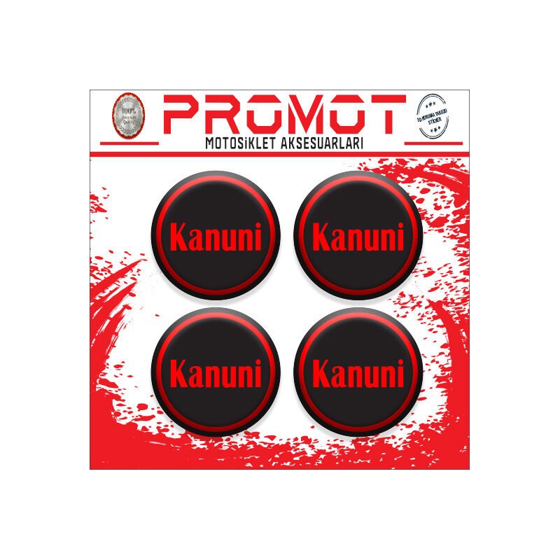 KANUNI UYUMLU DAMLA STİCKER (4cm-4 Adet)