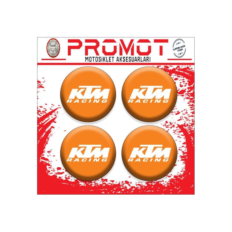KTM UYUMLU DAMLA STİCKER (4cm-4 Adet)