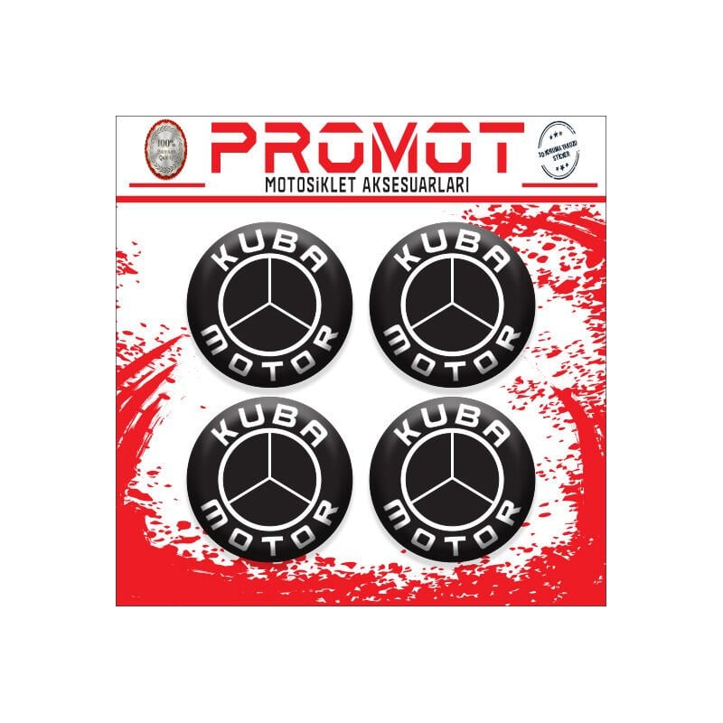 KUBA UYUMLU DAMLA STİCKER (4cm-4 Adet)