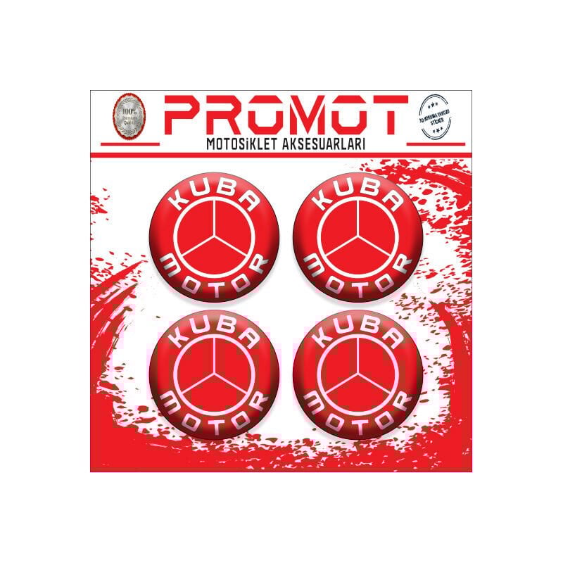 KUBA UYUMLU DAMLA STİCKER (4cm-4 Adet)