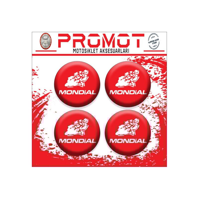 MONDIAL UYUMLU DAMLA STİCKER (4cm-4 Adet)