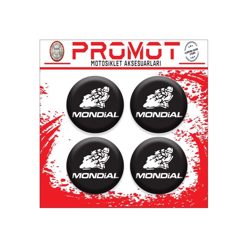 MONDIAL UYUMLU DAMLA STİCKER (4cm-4 Adet)
