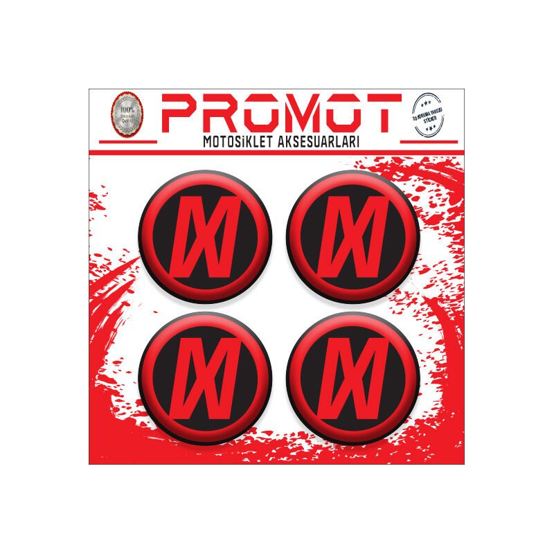 MONDIAL UYUMLU DAMLA STİCKER (4cm-4 Adet)