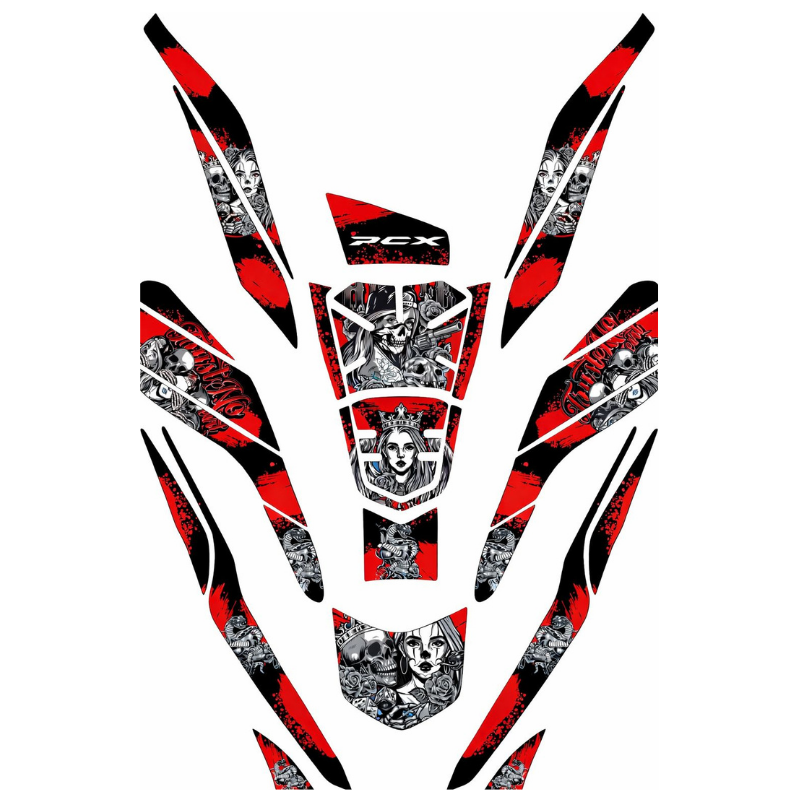 HONDA PCX UYUMLU TANK PAD FULL SET 2021-2024