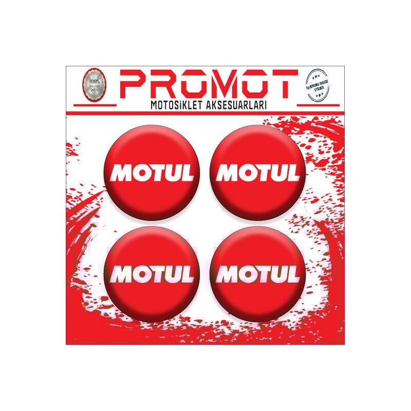 MOTUL TASARIM DAMLA STİCKER (4cm-4 Adet)