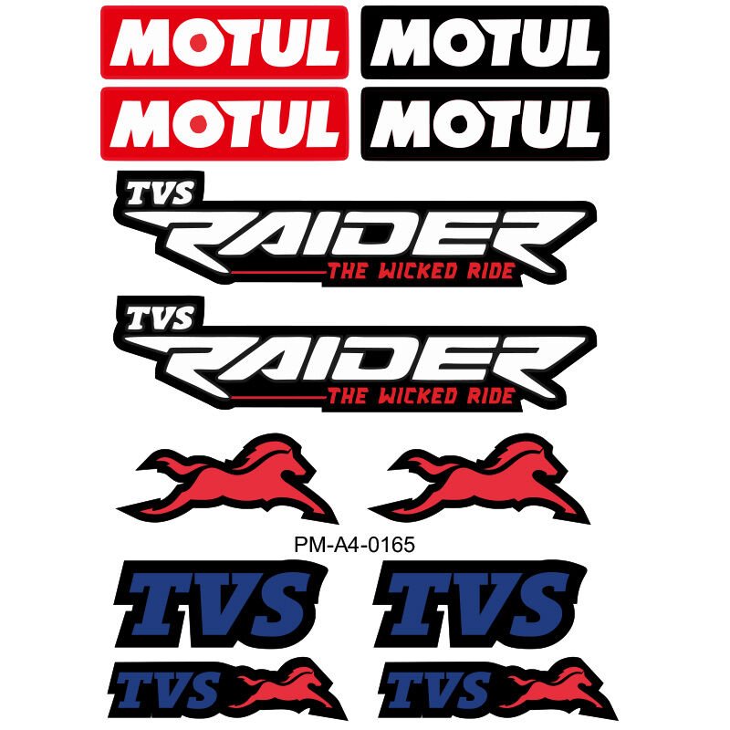 RAİDER TASARIM A4 ÇOKLU STİCKER SETİ