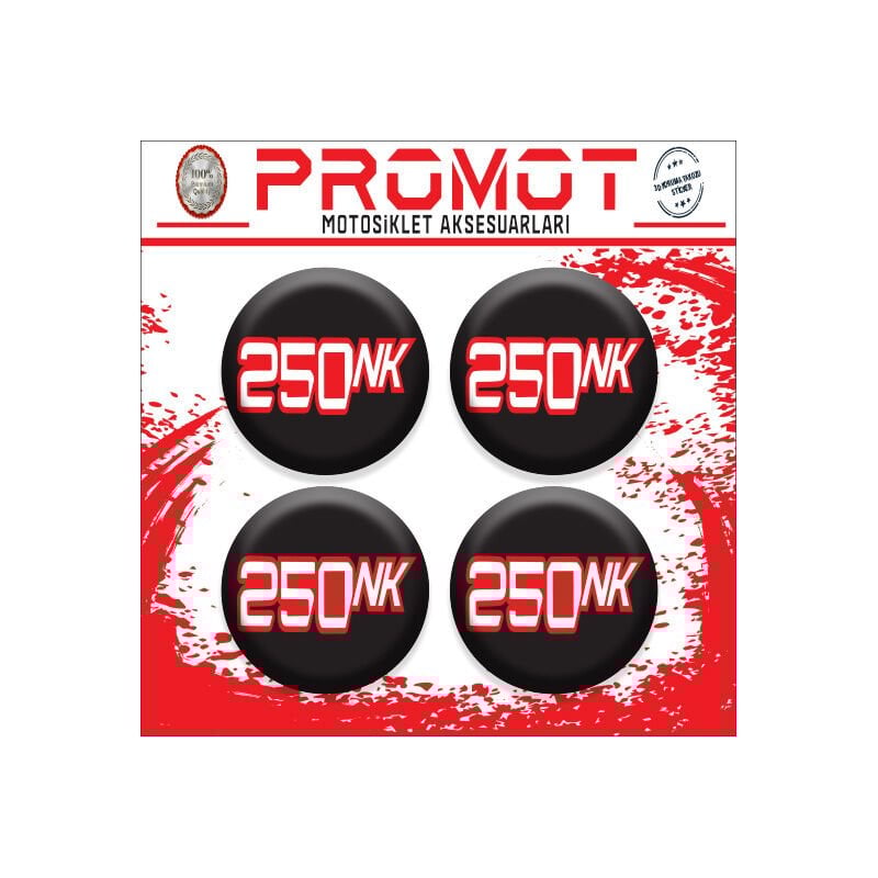 250NK UYUMLU DAMLA STİCKER (4cm-4 Adet)