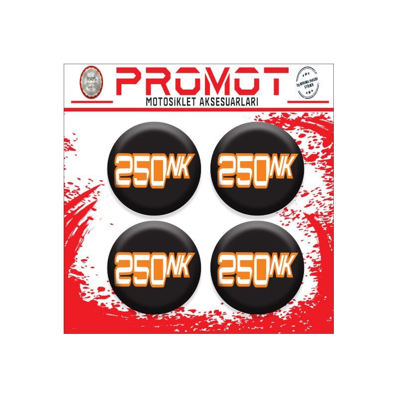 250NK UYUMLU DAMLA STİCKER (4cm-4 Adet)