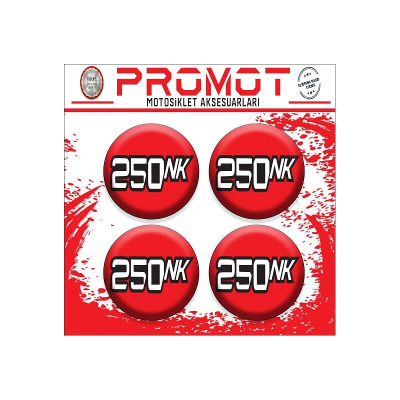 250NK UYUMLU DAMLA STİCKER (4cm-4 Adet)
