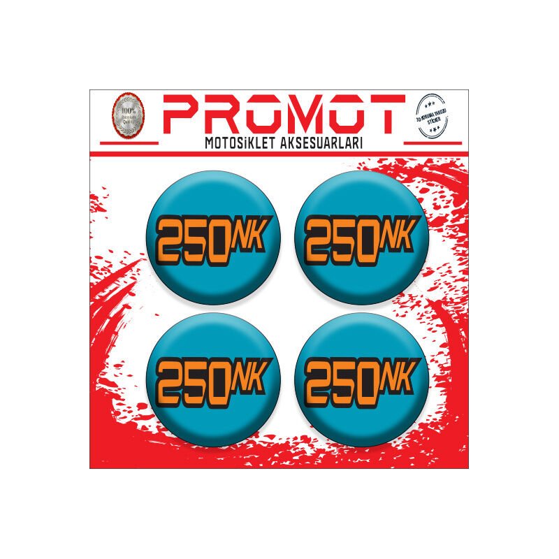 250NK UYUMLU DAMLA STİCKER (4cm-4 Adet)
