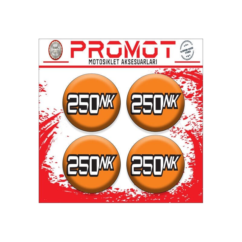 250NK UYUMLU DAMLA STİCKER (4cm-4 Adet)