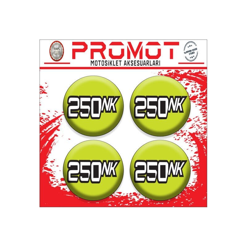 250NK UYUMLU DAMLA STİCKER (4cm-4 Adet)