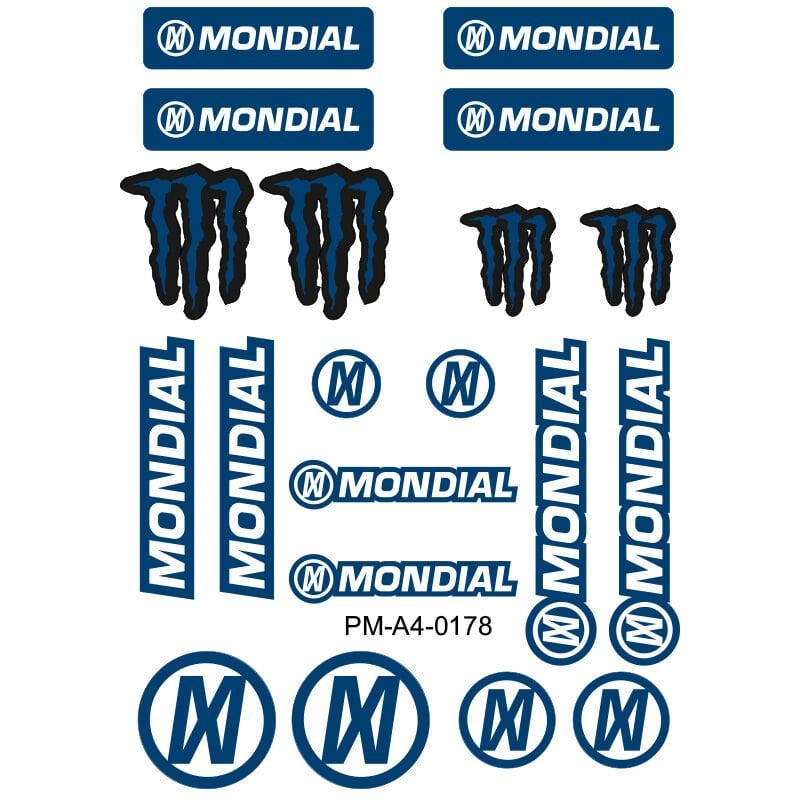 MONDIAL TASARIM A4 ÇOKLU STİCKER SETİ