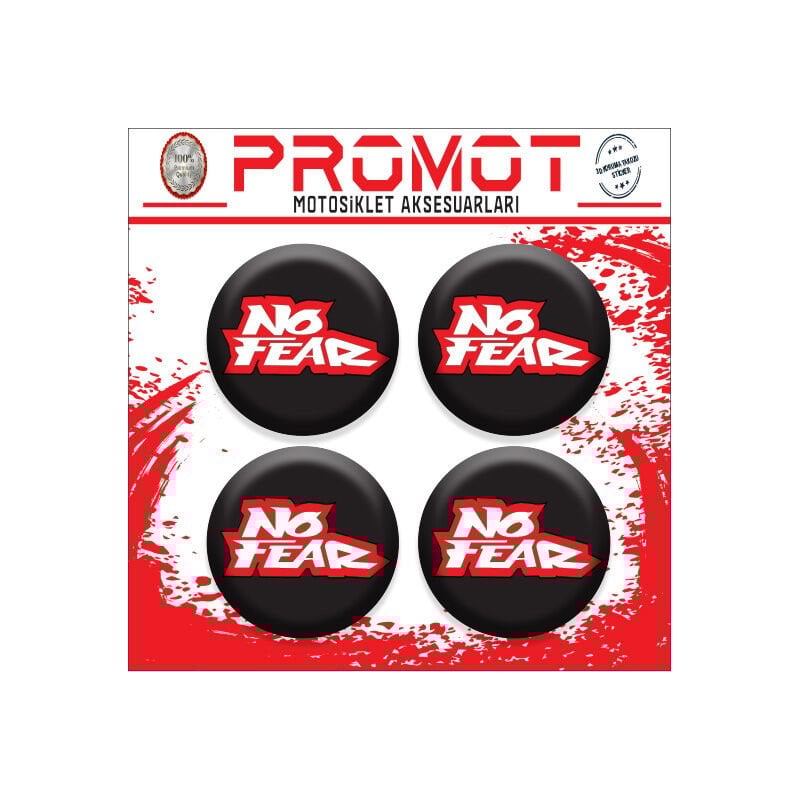 NOFEAR TASARIM DAMLA STİCKER (4cm-4 Adet)