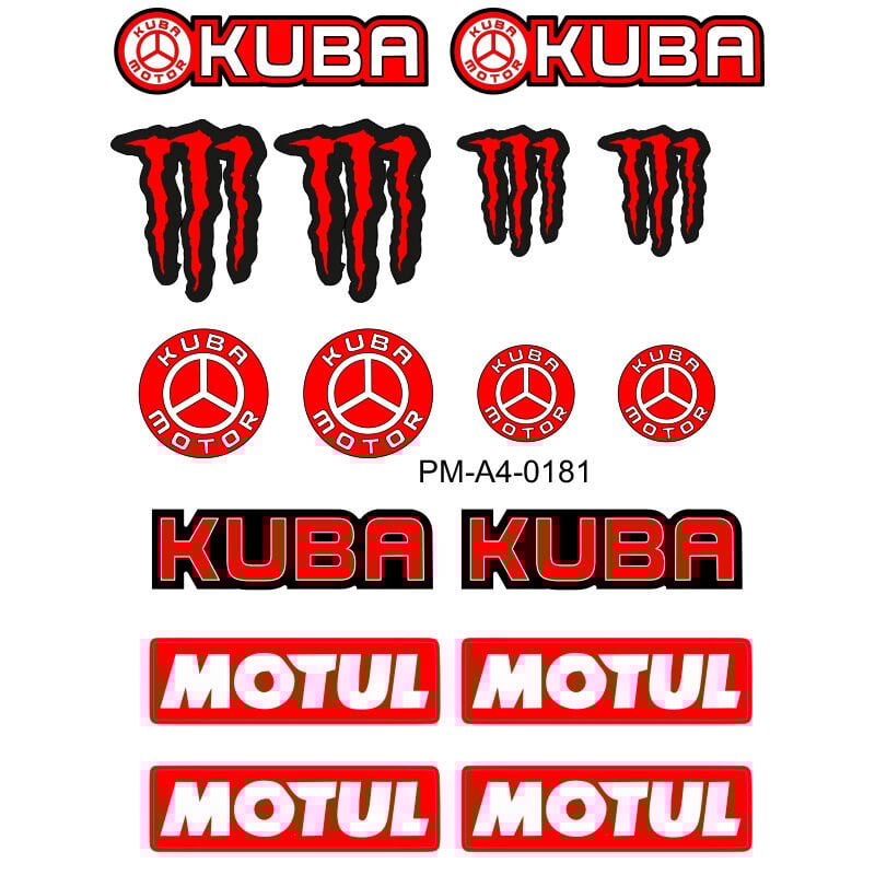 KUBA TASARIM A4 ÇOKLU STİCKER SETİ