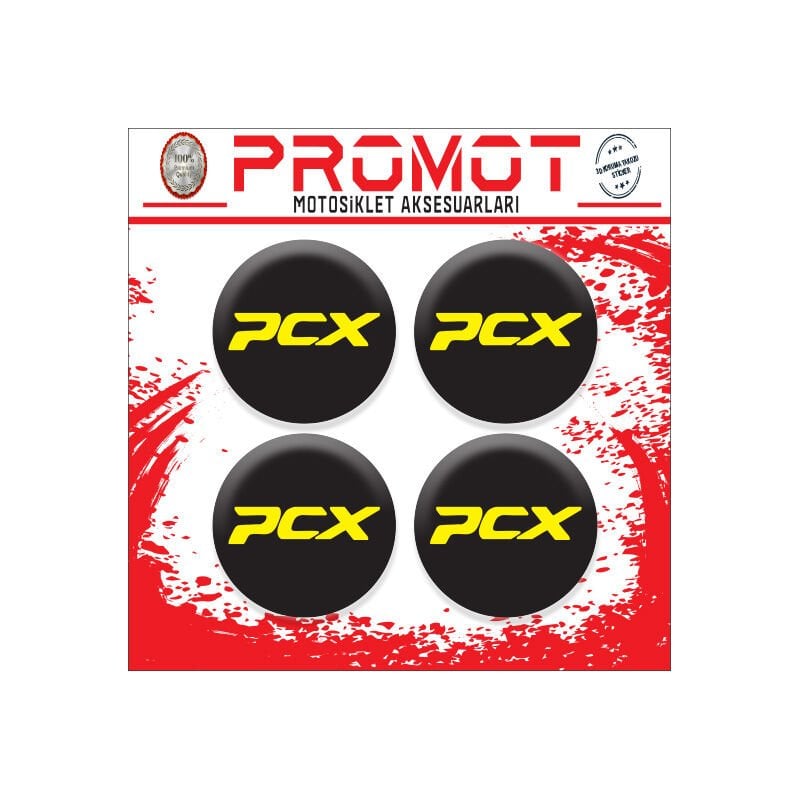 PCX UYUMLU DAMLA STİCKER (4cm-4 Adet)