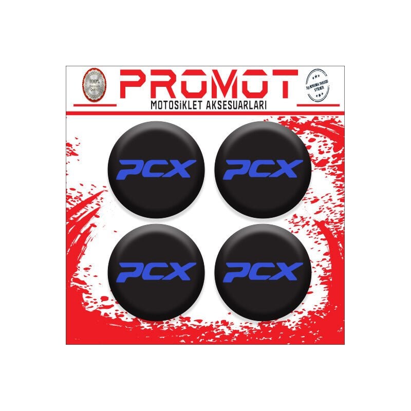 PCX UYUMLU DAMLA STİCKER (4cm-4 Adet)