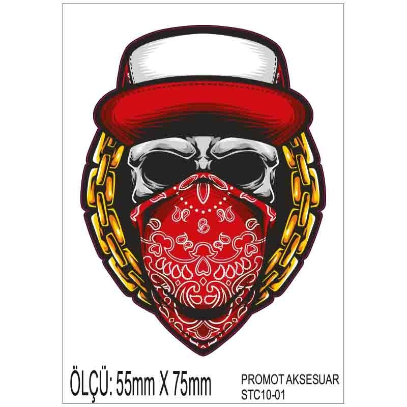 MOTOSİKLET GRENAJ EKİPMAN STİCKER 10'LU PAKET