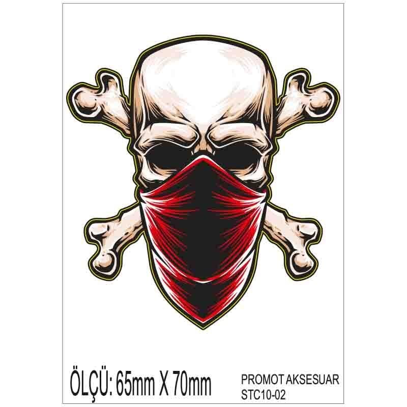 MOTOSİKLET GRENAJ EKİPMAN STİCKER 10'LU PAKET