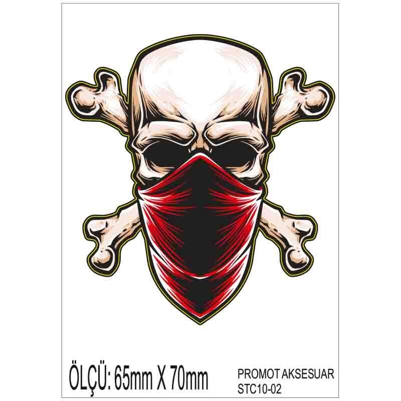 MOTOSİKLET GRENAJ EKİPMAN STİCKER 10'LU PAKET