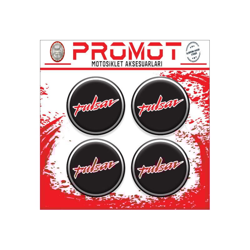 PULSAR UYUMLU DAMLA STİCKER (4cm-4 Adet)