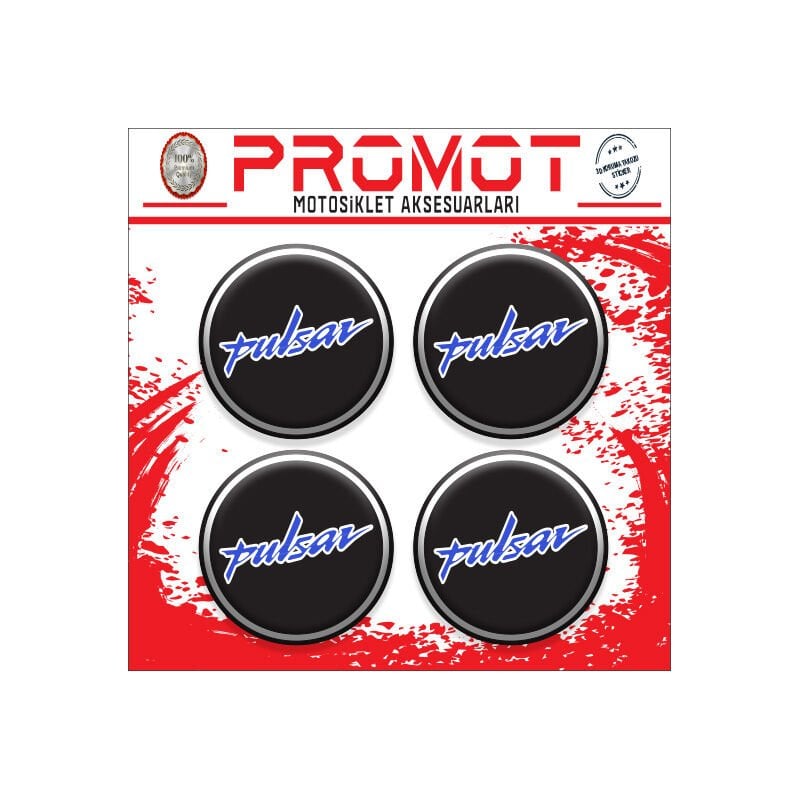 PULSAR UYUMLU DAMLA STİCKER (4cm-4 Adet)