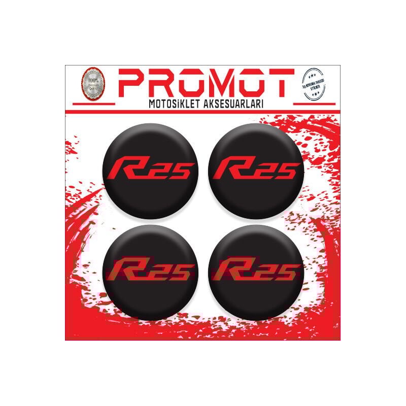 R25 UYUMLU DAMLA STİCKER (4cm-4 Adet)