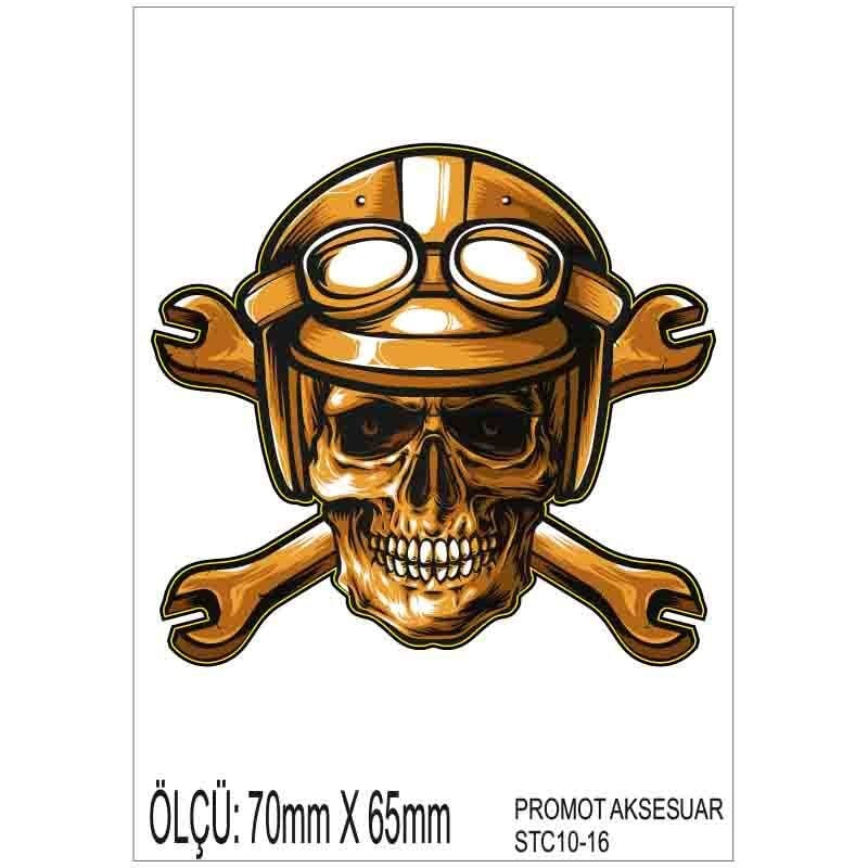 MOTOSİKLET GRENAJ EKİPMAN STİCKER 10'LU PAKET