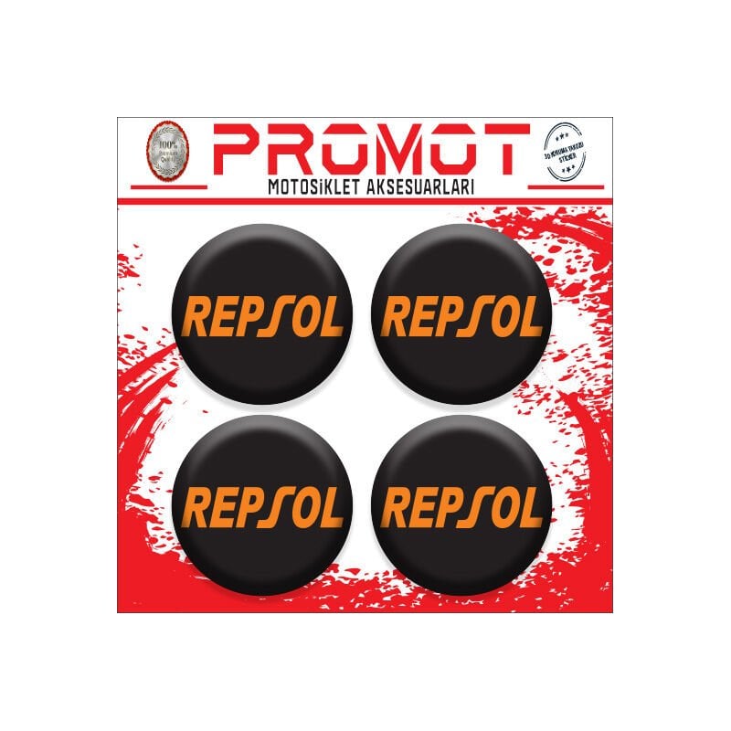 REPSOLL TASARIM DAMLA STİCKER (4cm-4 Adet)