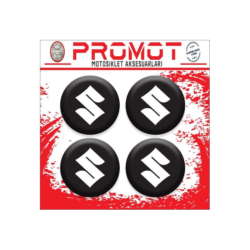 SUZUKI UYUMLU DAMLA STİCKER (4cm-4 Adet)